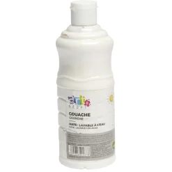 Peinture gouache blanc 500ml