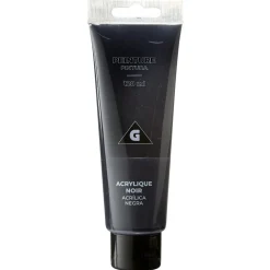 Peinture noire acrylique