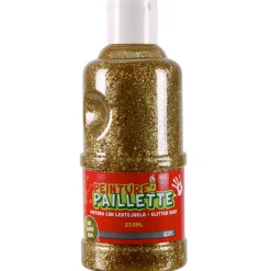 Peinture paillette dorée