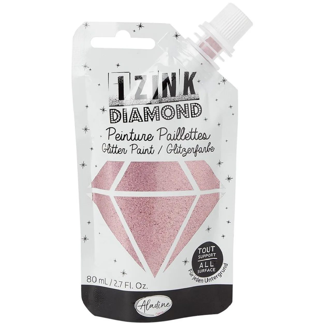 Peinture paillette jaune doré 80ml