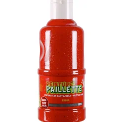 Peinture paillette rouge