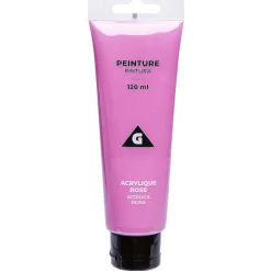 Peinture rose acrylique