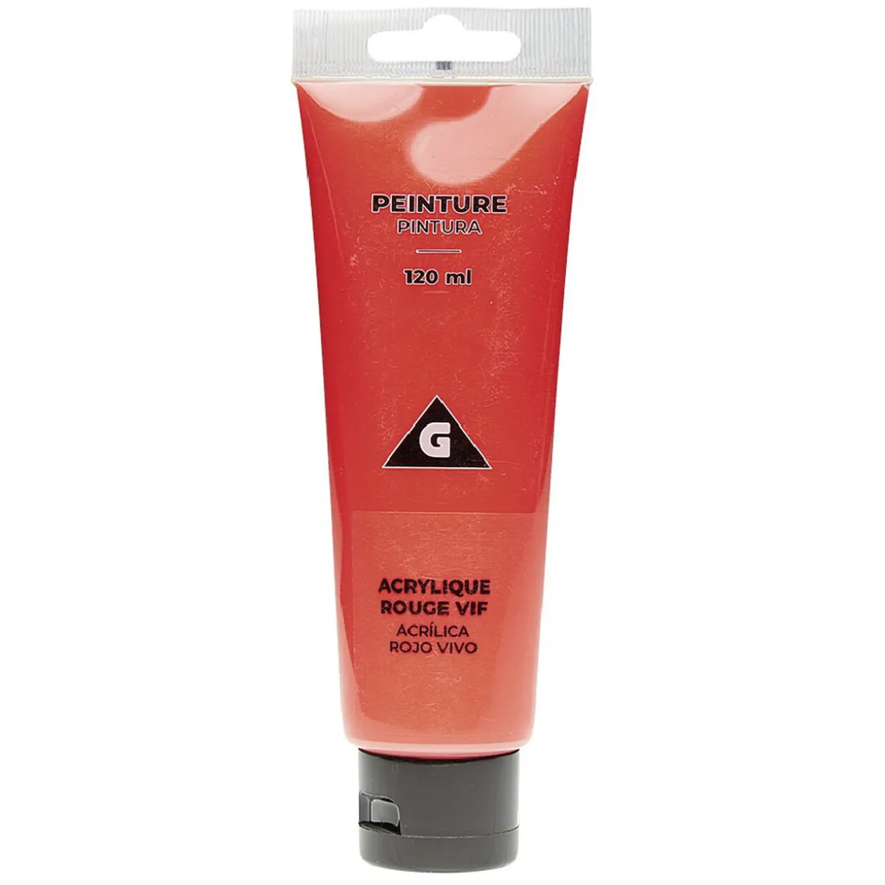 Peinture rouge acrylique