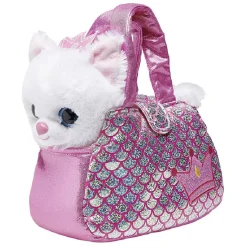 Peluche chien ou chat + sac à main