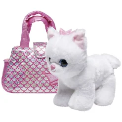 Peluche chien ou chat + sac à main