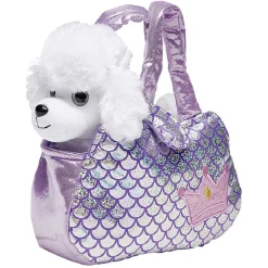 Peluche chien ou chat + sac à main