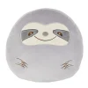 Peluche coussin paresseux gris et blanc Choux Bidou