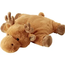 Peluche coussin renne marron 45 cm