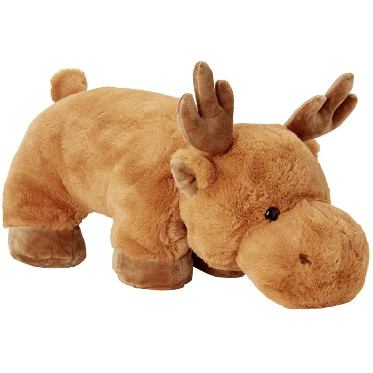 Peluche coussin renne marron 45 cm