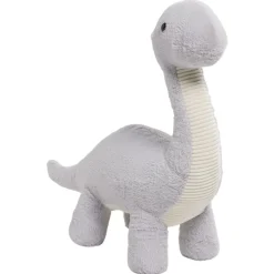 Peluche dinosaure gris H.84 cm