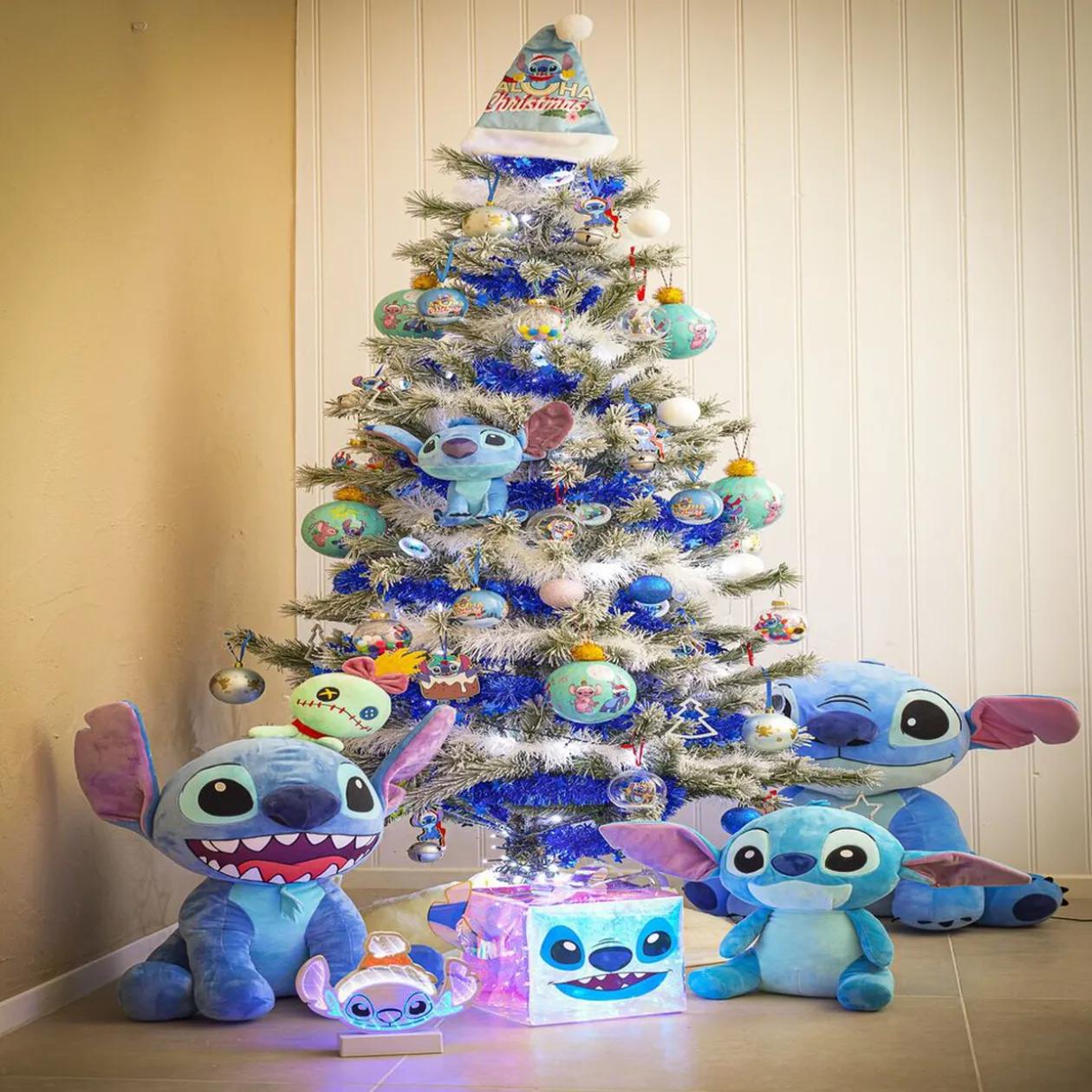 Peluche Disney Stitch 45cm bleu