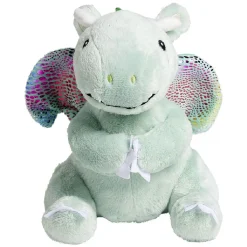 Peluche dragon bleu 15x15xH19cm