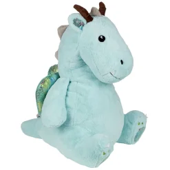 Peluche dragon polyester 76x65x45cm bleu