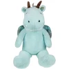 Peluche dragon polyester 100x40x30cm bleu