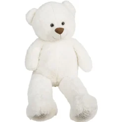 Peluche géante ours blanc