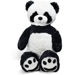 Peluche géante panda noir et blanc