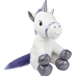 Peluche licorne assise H. 30 cm