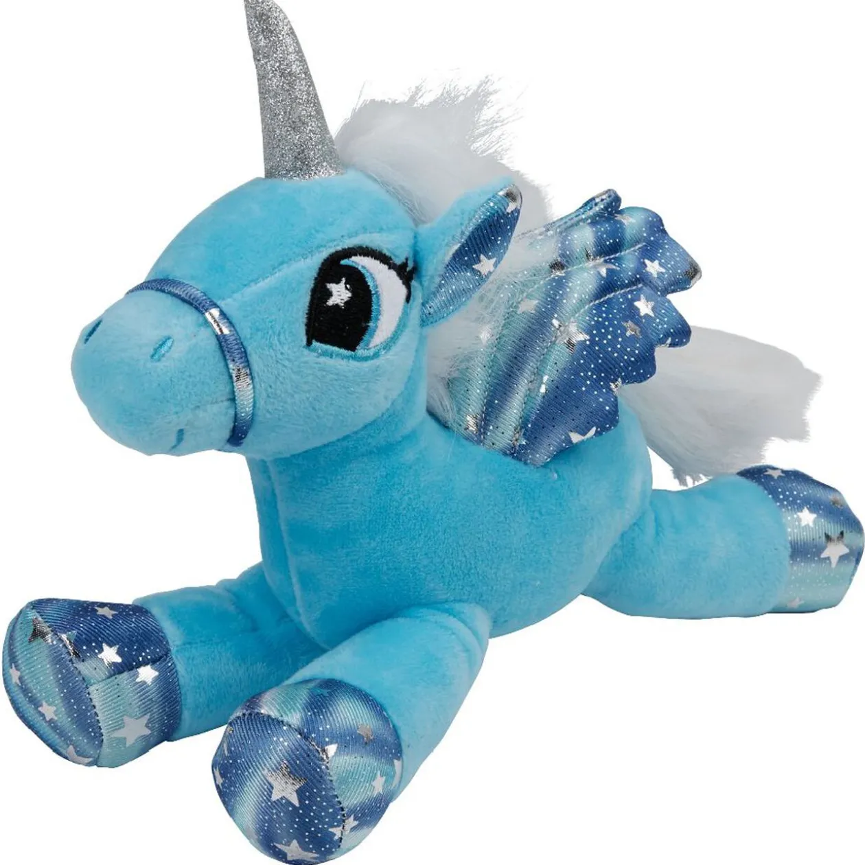 Peluche licorne avec ailes
