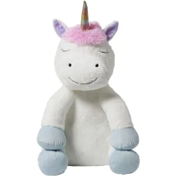 Peluche licorne polyester 80x65x65cm blanc
