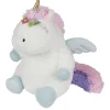 Peluche licorne polyester 35x28x30cm blanc