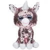 Peluche licorne sequin rose et blanche Choux Bidou