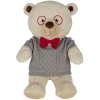 Peluche ours polyester beige H50cm
