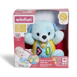 Peluche ourson lumineux et sonore 19,5x12xH16cm