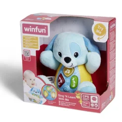 Peluche ourson lumineux et sonore 19,5x12xH16cm