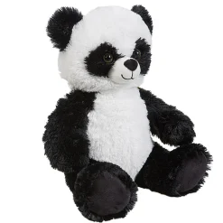 Peluche panda assis noir et blanc