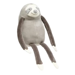 Peluche paresseux douceur gris et beige