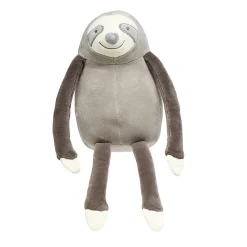 Peluche paresseux douceur gris et beige