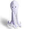 Peluche pieuvre L80cm polyester violet