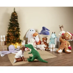 Peluche pieuvre L80cm polyester violet