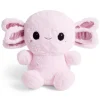 Peluche salamandre L35cm polyester rose