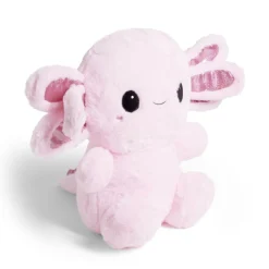 Peluche salamandre L35cm polyester rose