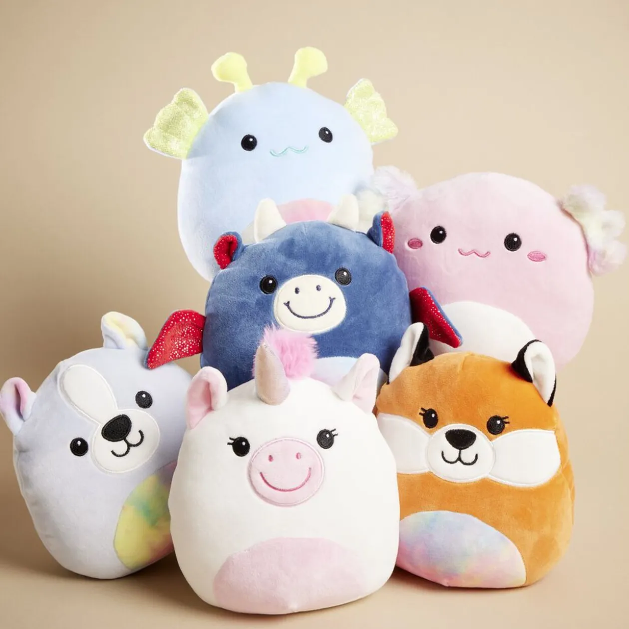 Peluche Squishmallow animaux- 6 modèles