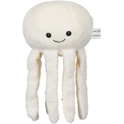 Peluche veilleuse pieuvre lumineuse blanche Ø20xH17cm