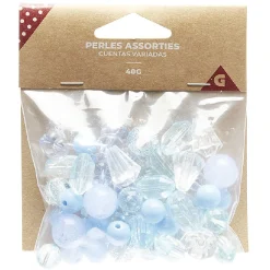 Perles sachet de 40gr bleu
