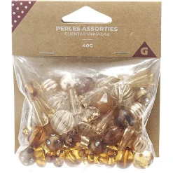 Perles sachet de 40gr marron