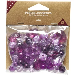 Perles sachet de 40gr violet