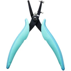 Pince perforante en métal bleu