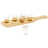 Planche cocktail avec 6 verres à shooter