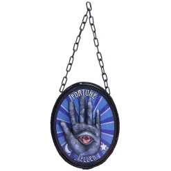 Plaque main à suspendre animée Ø17 cm