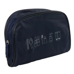 Pochette de rangement voyage bleu marine rectangulaire x5