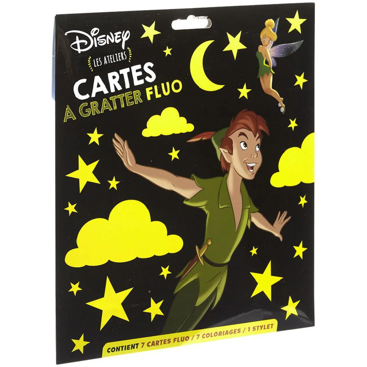 Pochette Disney Peter Pan carte à gratter fluo et coloriage