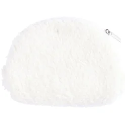 Pochette imitation laine uni blanc