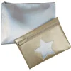 Pochette trousse à maquillage or argent x 2