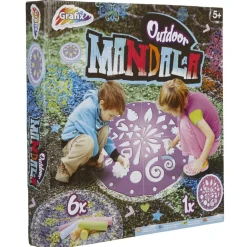 Pochoir mandala et 6 craies