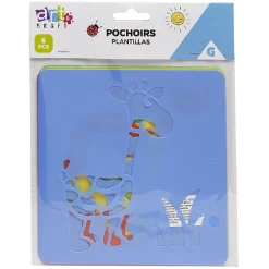 Pochoir x6 pièces 2 modèles
