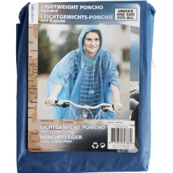 Poncho de pluie Adulte bleu